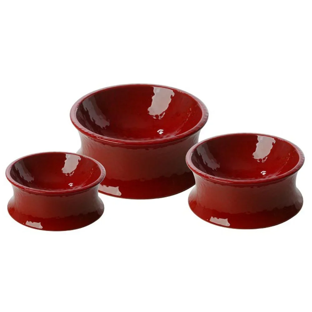 Kurve Raised Ceramic Bowls, Small - 2